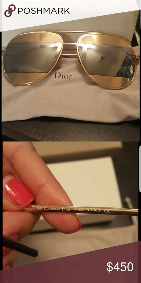 fake dior split sunglasses